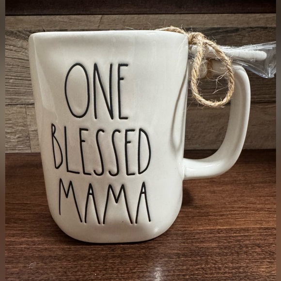 Rae Dunn By Magenta One Blessed Mama Ceramic Mug - NEW - Picture 1 of 4
